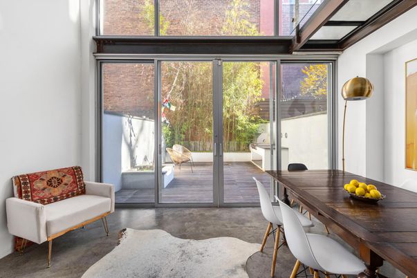Dining room, Interior, Wood Texture Flooring