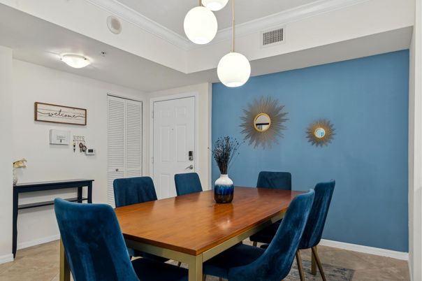 Dining room, Interior, Pendant Lights