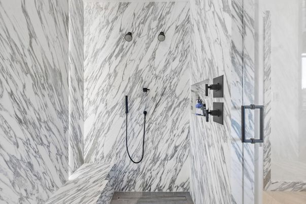 Bathroom, Interior, Marble Walls