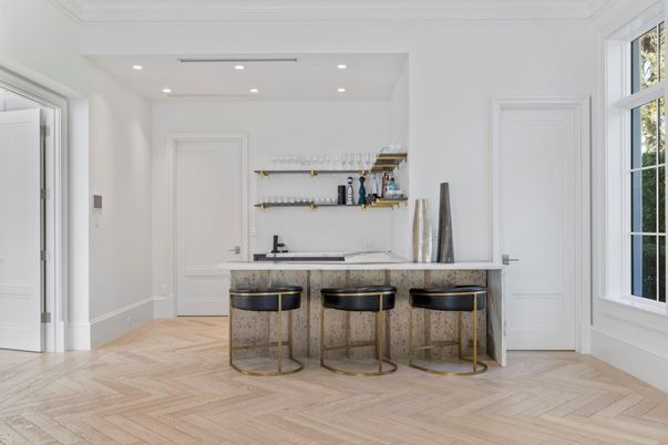 Interior, Recessed Lighting, Wood Texture Flooring