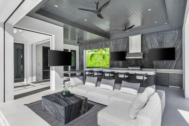 Interior, Kitchen, Living room, Recessed Lighting