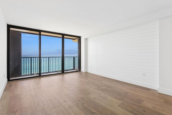 Empty room, Interior, Water, Wood Texture Flooring
