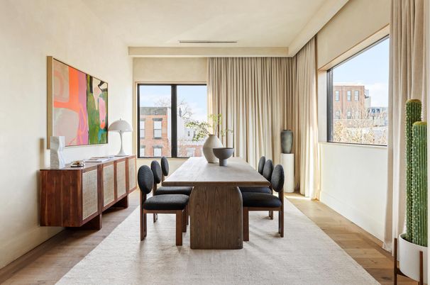 Dining room, Interior, Wood Texture Flooring