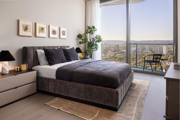 Bedroom, Interior, Wood Texture Flooring