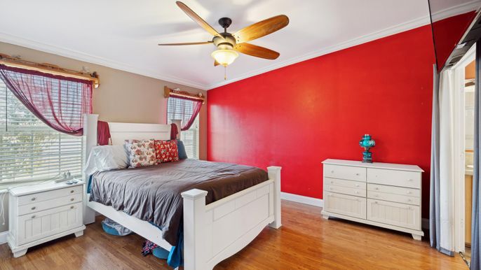 Bedroom, Interior, Wood Texture Flooring