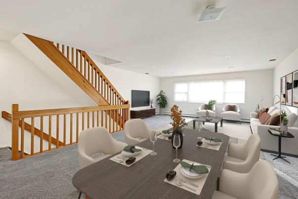 Interior, Living room, Recessed Lighting