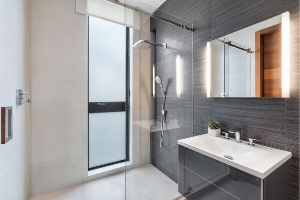 Bathroom, Glass Shower, Interior