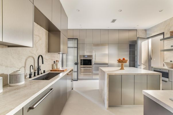 Interior, Kitchen, Recessed Lighting, Stainless Steel Appliances