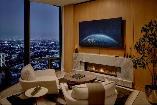 Fireplace, Interior, Living room, Wooden Walls