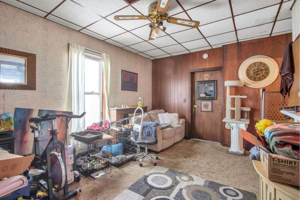 Fitness Equipment, Home Office, Interior, Wooden Walls