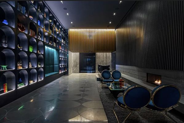 Fireplace, Interior, Recessed Lighting