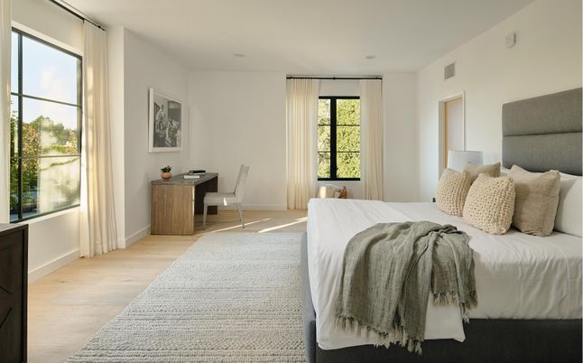 Bedroom, Home Office, Interior, Wood Texture Flooring