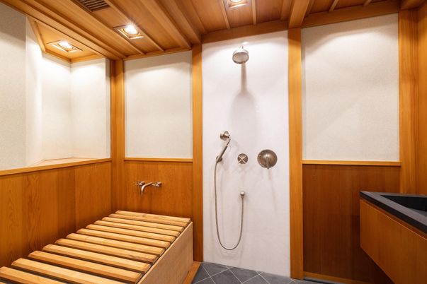 Bathroom, Interior, Recessed Lighting, Sauna Room