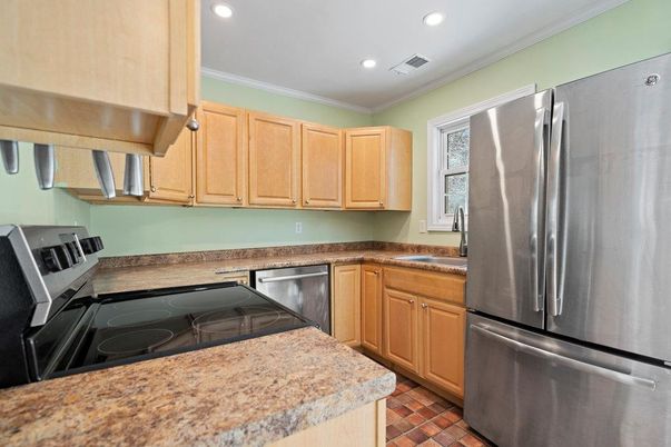 Interior, Kitchen, Recessed Lighting, Stainless Steel Appliances