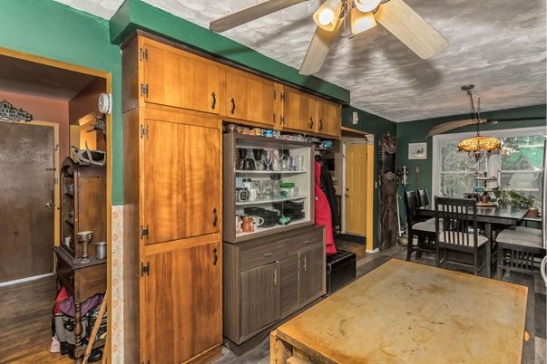 Dining room, Interior, Wood Texture Flooring