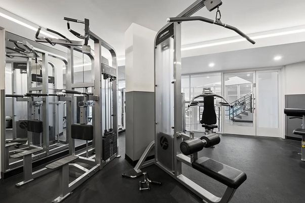 Fitness Equipment, Gym, Interior, Recessed Lighting
