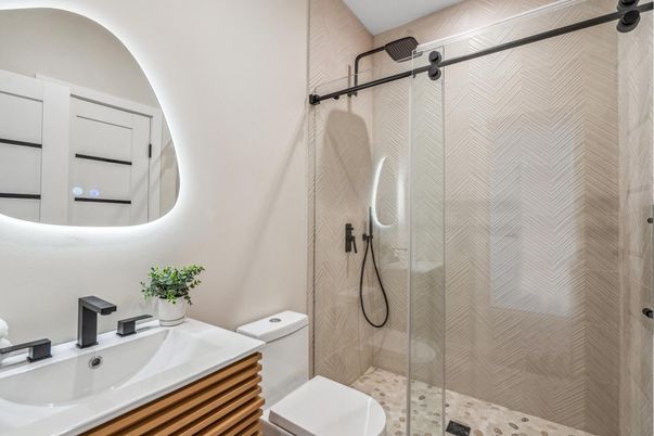 Bathroom, Glass Shower, Interior