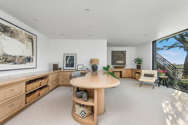Home Office, Interior, Recessed Lighting