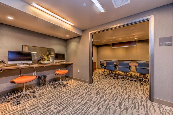 Home Office, Interior, Recessed Lighting
