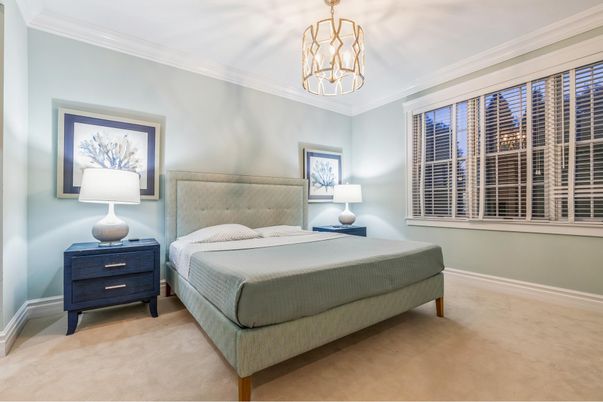 Bedroom, Interior, Pendant Lights