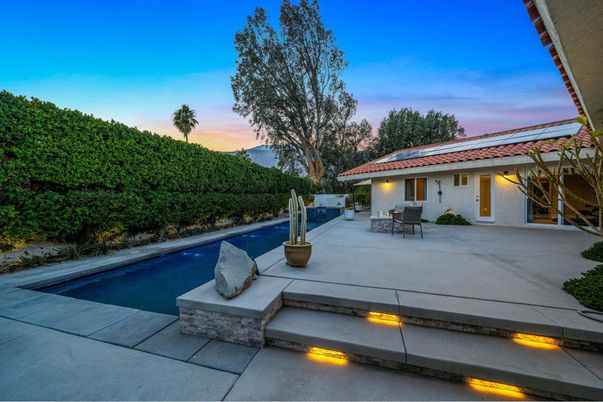 Exterior, Pool, Solar Panels