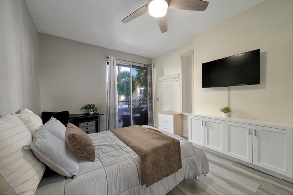 Bedroom, Interior, Wood Texture Flooring