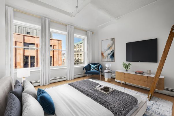 Bedroom, Interior, Wood Texture Flooring