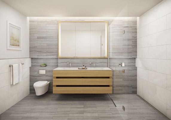 Bathroom, Interior, Wood Texture Flooring