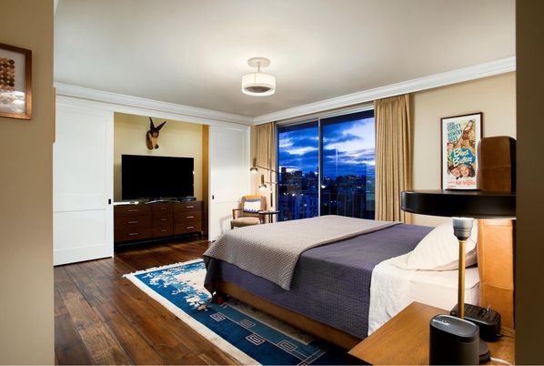 Bedroom, Interior, Wood Texture Flooring