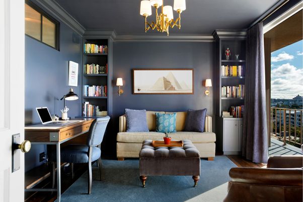 Chandelier, Home Office, Interior