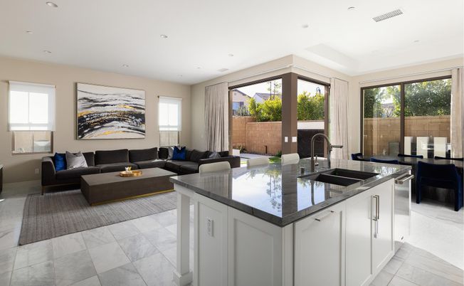 Dining room, Interior, Kitchen, Living room, Marble, Recessed Lighting