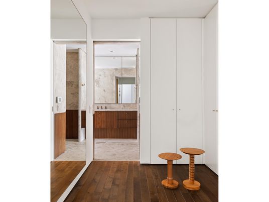 Bathroom, Interior, Wood Texture Flooring
