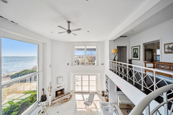 Fireplace, Interior, Living room, Recessed Lighting, Water