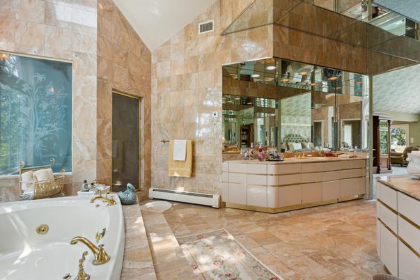 Bathroom, Interior, Stone Walls