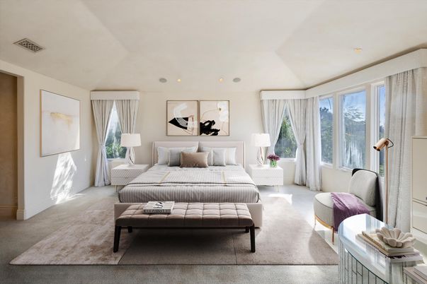Bedroom, Interior, Recessed Lighting