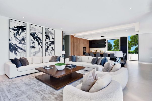 Dining room, Interior, Kitchen, Living room, Pendant Lights, Recessed Lighting, Wood Texture Flooring