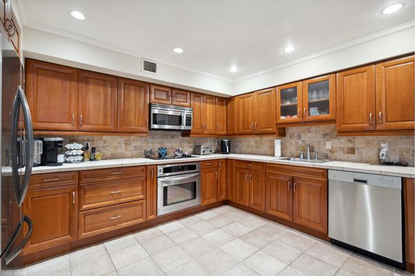Interior, Kitchen, Recessed Lighting, Stainless Steel Appliances