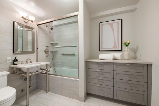 Bathroom, Glass Shower, Interior