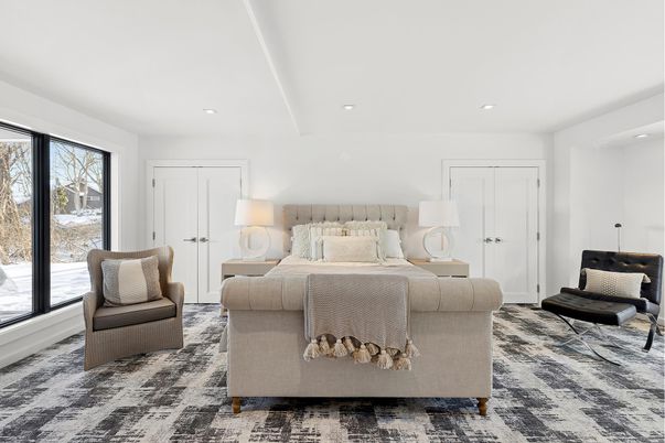 Bedroom, Interior, Recessed Lighting