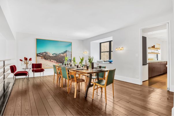 Dining room, Interior, Wood Texture Flooring
