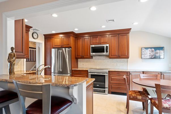 Interior, Kitchen, Recessed Lighting, Stainless Steel Appliances