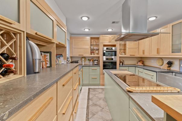 Interior, Kitchen, Recessed Lighting, Stainless Steel Appliances