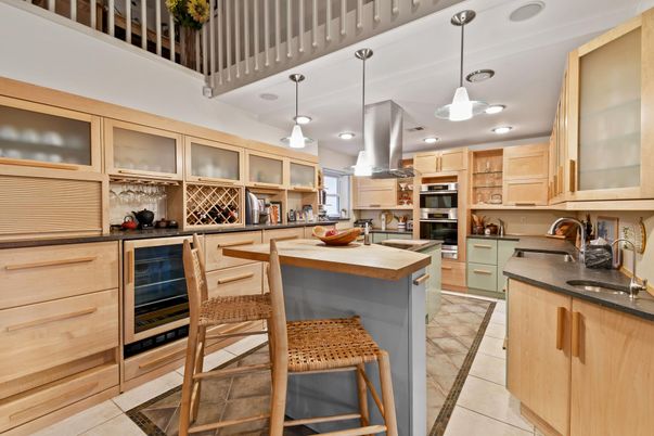 Interior, Kitchen, Pendant Lights, Recessed Lighting, Stainless Steel Appliances
