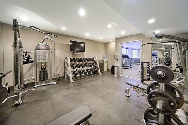 Fitness Equipment, Gym, Interior, Recessed Lighting