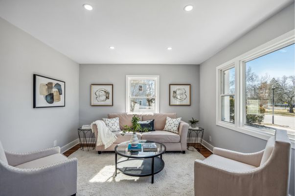 Interior, Living room, Recessed Lighting