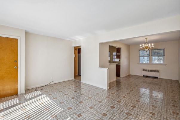 Chandelier, Empty room, Interior