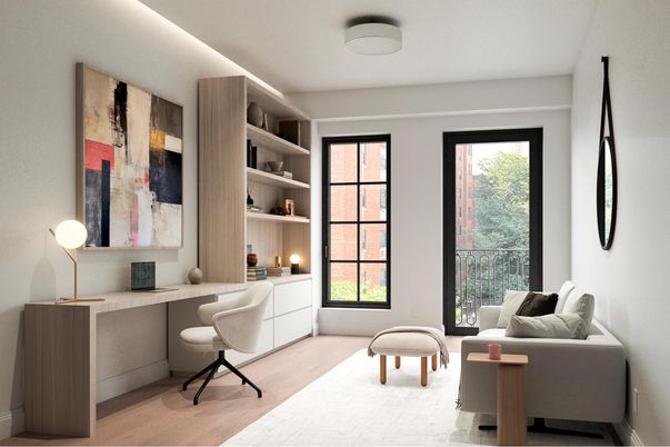 Home Office, Interior, Wood Texture Flooring