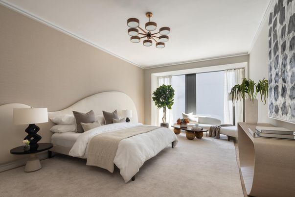 Bedroom, Interior, Pendant Lights