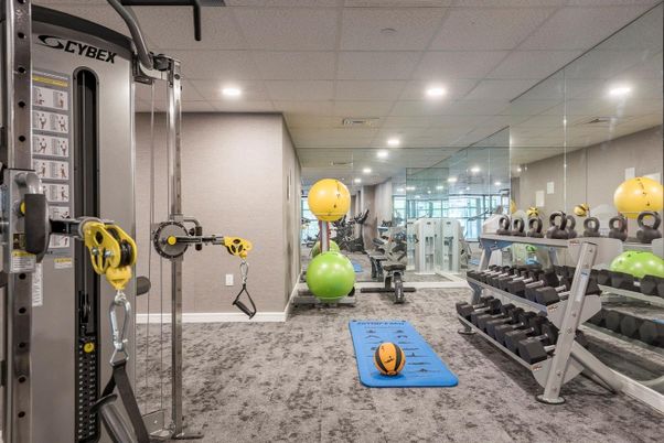 Fitness Equipment, Interior, Recessed Lighting
