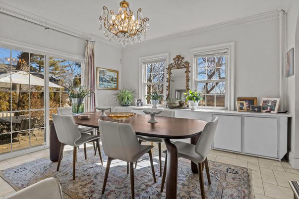 Chandelier, Dining room, Interior
